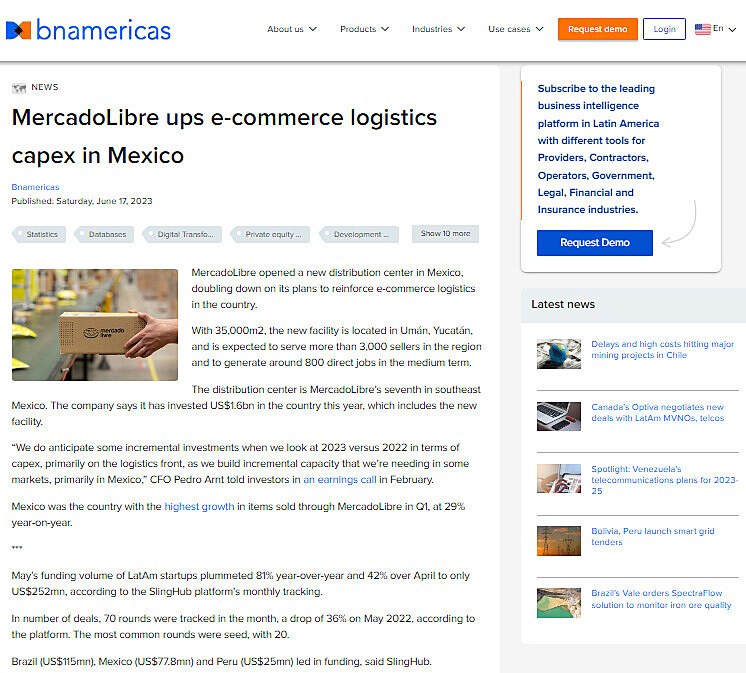 MercadoLibre ups e-commerce logistics capex in Mexico